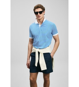 Lufian 111040248 Landon Smart Polo Yaka Tişört Erkek Tişort