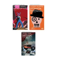 Otomatik Portakal + Satranç + Hayvan Çiftliği- 3 Kitap Set - Iş Bankası Özel Set Otomatik Portakal K