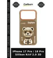 iPhone 17 Pro / 18 Pro Silikon Kılıf 2.0 3D Tarz Erkek Cep