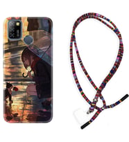 INFINIX Smart 4 5 6 Zero 8 S5 Pro Kılıf Boyun Asklı Rasta Silikon Kız ve Kedi 1762