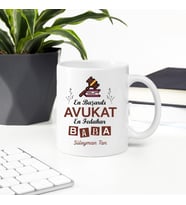 Avukat Babaya Hediye Kupa (Beyaz)