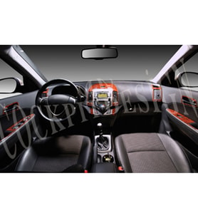 Meriç® Hyundai i30 Ön Torpido Kaplama Maun 18 Parça 2007-2012 (Maun)