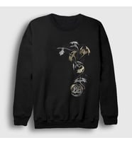 Presmono Unisex Siyah Flow Blind Guardian Sweatshirt 379687tt