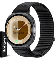 Samsung ile Uyumlu Mountain Loop Kordon Galaxy Watch 8 44mm/40mm/Classic 46mm [2025] için 1.Sınıf Dokuma Kumaş Metalik Bağlantılı Galaxy Watch 8 44mm Kordon Premium Yumuşaklıkta Kayış