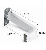 KBX2028 Lockseam 2" Boşluk Perde Çubuğu, 28-48", Beyaz