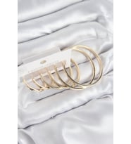 Pirinç Halka Model Gold Renk Kadın Set Küpe