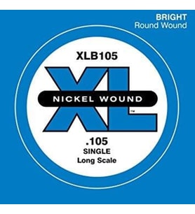 Daddario XLB105 Bas Gitar Tek Tel E-(Mi) 0.105 İnç XL Nickel Wound