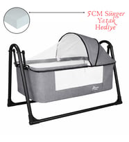 Chubby Baby FirstClass Sallanır Sepet Beşik Sineklikli ve Sünger Yataklı