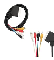 POWERMASTER SCART 4 RCA 1.2 METRE 8 MM KABLO