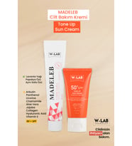 W-Lab Kozmetik Madeleb Krem 40 ml ve W Lab Ton Eşitleyici Güneş Kremi 50+SPF