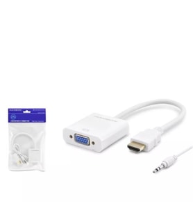 Hadron Hdx2019 Hdmi To Vga F Çevirici 1080P + Audio Beyaz