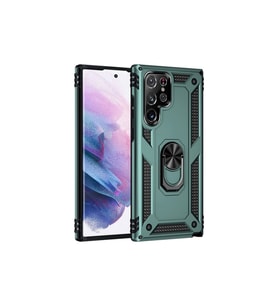 Galaxy S21 Kılıf Sofya Yüzüklü Kapak - Yeşil