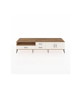 Hyperion TV Ünitesi 2 Raflı 3 Çekmeceli 2 Kapaklı 220x44x51 Çam-Aytaşı