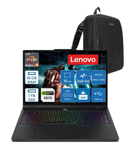 Lenovo Legion Pro 5 Amd Ryzen 9 8940HX 16GB 1tb SSD 8GB/RTX5070/115W 16" Wqxga (2560X1600) IPS 500NITS 240Hz Freedos Gaming Bilgisayar L83LT003STRF02 + Zettaçanta