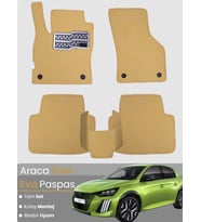 PEUGEOT 208 (2019-2025) Uyumlu EVA Paspas Tam Set–Araca Özel,Oto Paspas,Kolay Montaj