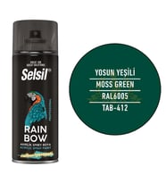 Selsil Rainbow Akrilik Sprey Boya YOSUN YEŞİL 400 ml. - RAL6005
