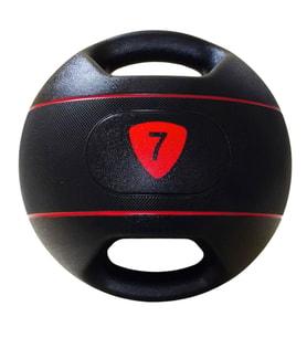 Avessa MB-100-7 Tutamaçlı Sağlık Topu 7 Kg (Kırmızı-Siyah)