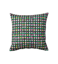 Kırlent kılıfı, pembe-yeşil, 50x50 cm