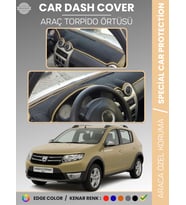 DACIA SANDERO STEPWAY (2010-2015) Torpido Örtüsü Ön Göğüs Koruma Tam Uyum Kaymaz Kolay Montaj