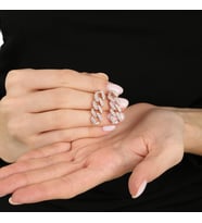 Çift Sıra Beyaz Zirkon Taşlı Silver Renk 925 Ayar Gümüş Gurmet Kadın Küpe