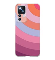 Xiaomi Mi 12t  Kamera korumalı Kapak Renk Cümbüşü Tasarımlı  Şeffaf Kılıf