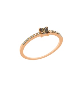0.20 Karat Renkli Pırlantalı Yüzük PY1462 (Rose)