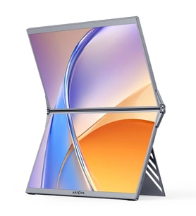 ARZOPA E1 Dual-Screen 15.6 inç 60Hz Full HD IPS Type-C Çift Ekran Katlanabilir Monitör