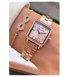 Tom Jones MRD11336 Rose Gold Renk Kadın Kol Saati Bileklik Hediyeli
