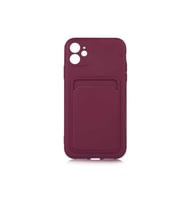 Apple iPhone 12 Uyumlu Kılıf Zore Ofix Kapak (Mürdüm)