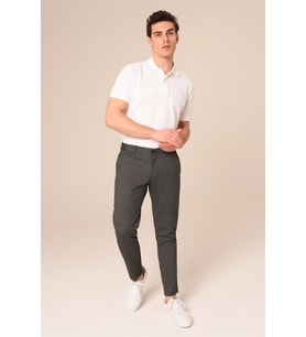 Erkek Chino Koyu Gri Pantolon Slim Fit  Agustini