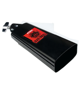Tama SCB8BK Cowbell (8 İnç - Siyah)  Güçlü Ton - Dayanıklı Çelik - Latin Ritimleri