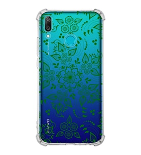 Huawei Y9 2019  Köşe Korumalı Antişok Kapak Nostalji Desen Tasarımlı Şeffaf  Kılıf