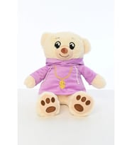 Peluş Swit Tişörtlü 40 Cm Ayıcık - Mavi Su Dünyası (Çok Renkli)