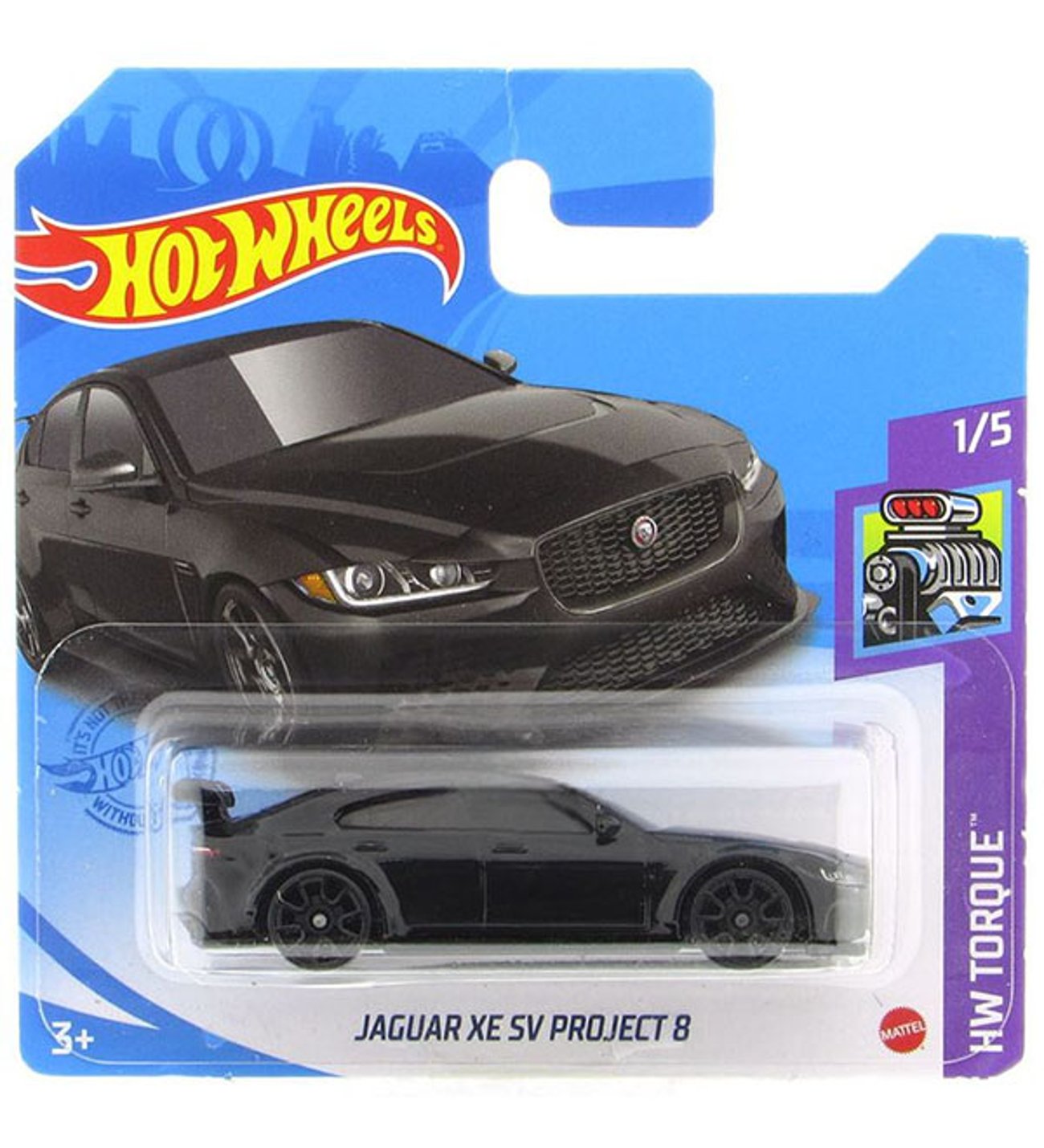 Hot Wheels Jaguar XE SV Project 8 - Flashing Light Feature, Portable Miniature Model Car - View #8