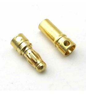 5 Çift 3.5mm Altın Kaplama Banana Dişi Erkek Soket 40A Pil Batarya Lion Bullet Plug