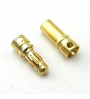 5 Çift 3.5mm Altın Kaplama Banana Dişi Erkek Soket 40A Pil Batarya Lion Bullet Plug