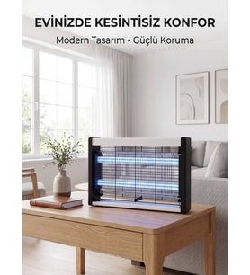Elektrikli UV Sinek Öldürücü Lamba Çift Işıklı Güçlü Koruma