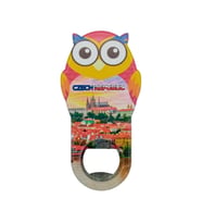 Çek Cumhuriyeti Temalı Baykuş Magnet Kapak Açacak (Karışık)