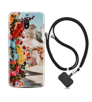 Xiaomi Redmi 8A 8 Pro 9C 9T 10C 11T Pro Kılıf Boyun Askılı Silikon Gerçek Çiçekler 1743