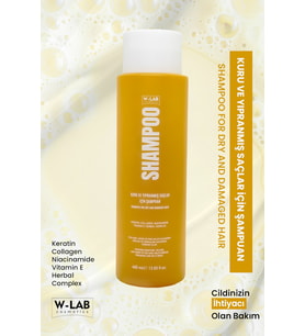 W-Lab Cosmetics Kuru Ve Yıpranmış Saçlar İçin Şampuan 400 Ml