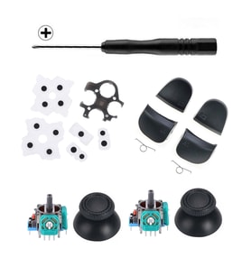 PS5 Analog Motor Topuz İç Lastik Tetik Omuz Tuşu Tornavida Versiyon 2 Playstation 5 Kol Tamiri (Mavi)