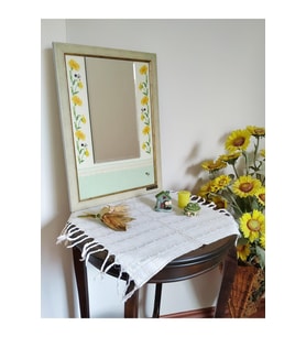 Etamin Işleme 36*49 Cm El Yapımı Özel Tasarım Dekoratif Ayna