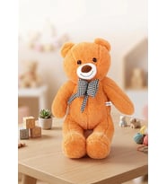 Büyük Boy Yumuşak Papyonlu Oyuncak Ayıcık Peluş 90 Cm