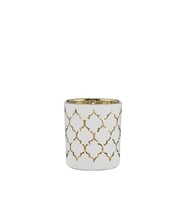 Vitale Cam Mumluk Beyaz-Gold 8 cm AK.JFHC6702450
