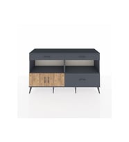 Hyperion Konsol 2 Raflı 3 Çekmeceli 2 Kapaklı 176x44x99 Antrasit-Çam/Antrasit