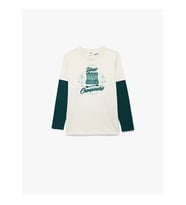 Koton Harry Potter Baskılı Ekru Erkek Çocuk Uzun Kollu T-shirt 6WKB10443TK