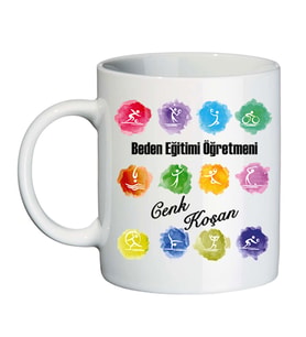 Beden Eğitimi Öğretmenine Öğretmenler Günü Hediyesi İsimli Kupa Bardak