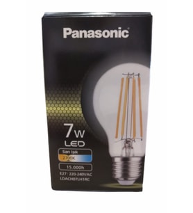 E27 Fil Rustik Lamba 7w 806lm 2700k Günışığı Clear Avize Ampulü (Beyaz)
