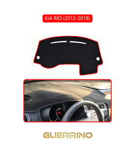 KİA RİO 2012-2018TORPİDO KORUMA HALISI KIRMIZI KENAR