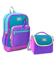 Coral High Dört Bölmeli Kız Çocuk Okul Sırt Çantası ve Beslenme Seti - Pembe Pastel Renkli